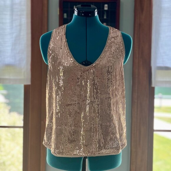 Sequin Racerback Tank Top - Picture 6 of 6